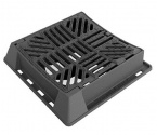 GRILLE CARRE D400         CONCAVE - TYPE DEDRA